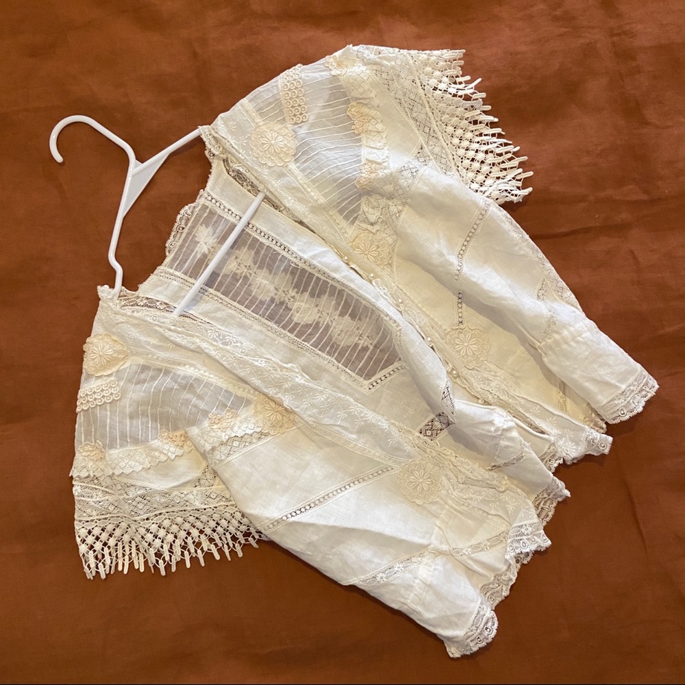 One of a Kind Vintage Lace Top